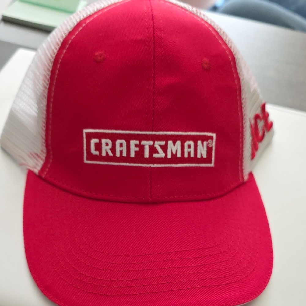 Craftsman Red and White Trucker Hat